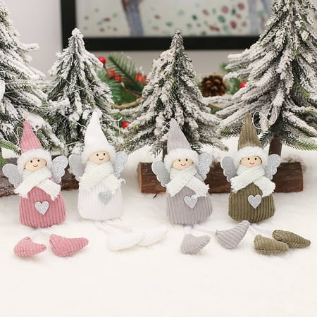 

Christmas Pendant Angel Doll Adorable Multipurpose Hanging Xmas Tree Pendant for Party Festival Home Fabric Green
