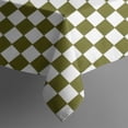 thumbnail image 5 of Olive Green and White Checkerboard Pattern Square Tablecloth,Waterproof Square Table Cover,Wipeable Spillproof Washable Table Cover for Home Kitchen Party Decor 60"x60"(152x152cm), 5 of 6