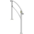 thumbnail image 4 of VEVOR Brand 1-3 Steps Handrail Rackable to a range of 0°to 45°Matte White Stair Rail Wrought Iron Handrail with Installation Kit Hand Rails for Outdoor Steps, 4 of 10
