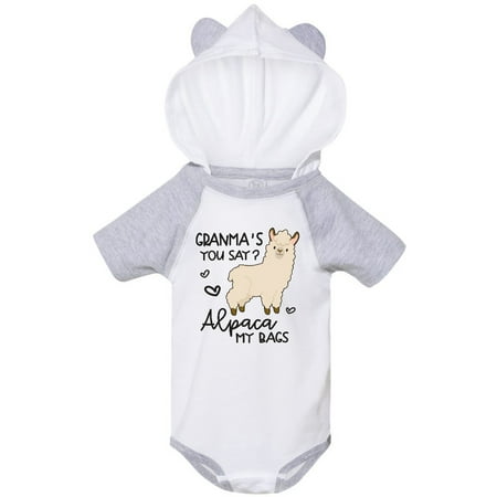 

Inktastic Granma s You Say Alpaca My Bags Gift Baby Boy or Baby Girl Bodysuit