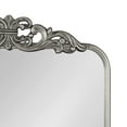 thumbnail image 3 of Kate and Laurel Laubry Vintage Metal Rounded Rectangle Mirror, 20 x 30, Silver, Traditional Antique Ornate Round Rectangular Mirror with Detailed Crown Accent and Slim Frame, 3 of 7