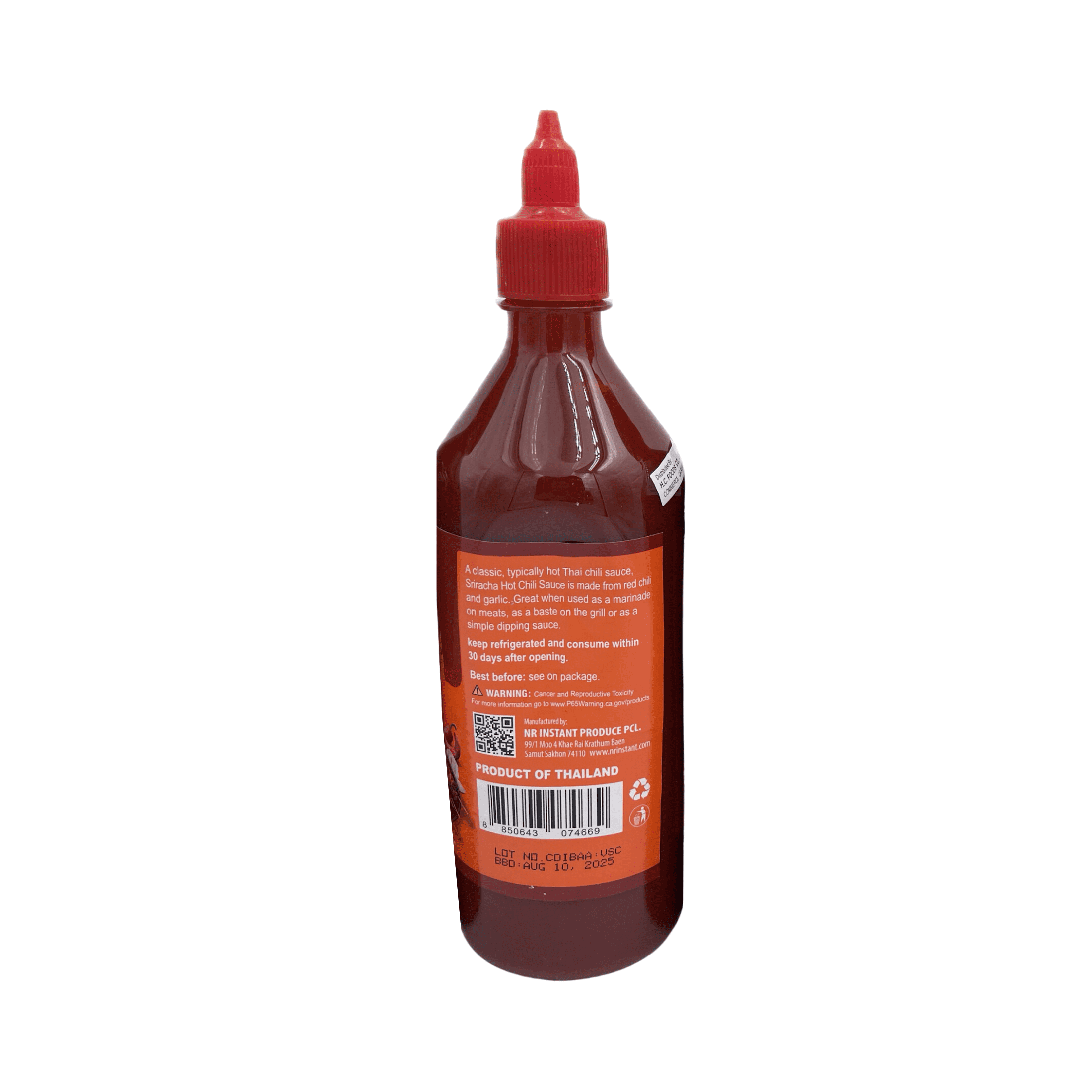 POR KWAN Sriracha Large Hot Chili Sauce | Authentic Thai Flavor | Spicy & Tangy | Ideal for Grilling, Dipping & Pho