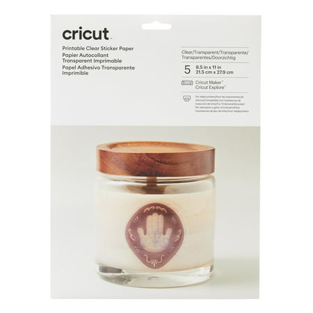 Cricut® Printable Clear Sticker Paper, 8.5" x 11"
