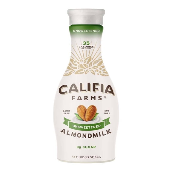 Bebida Califia Farms de almendra original sin endulzar 1.4 l