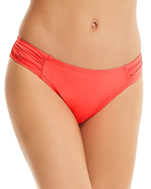 Tommy Bahama Pearl Solids Side Shirred Hipster Bottom Coral X-Large