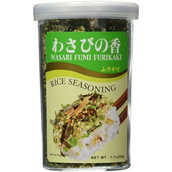 NineChef Bundle - JFC - Wasabi Fumi Furikake (Rice Seasoning) 1.7 Oz.   1 NineChef Brand Long Handle Spoon