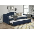 thumbnail image 2 of Home Design Clanton Twin Daybed with Pull-Out Trundle, Polyester Upholstery, Nailhead Trim, French Country Design, Stylish and Practical for Living Room or Guest Room, Blue, 2 of 5