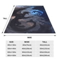 thumbnail image 3 of Vsdgher Black And Blue Lightning Dragon Ultra-Soft Micro flannel Blanket Throw Blankets for Couch Sofa, Bed (4 sizes)-40"x30", 3 of 7