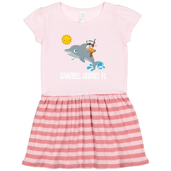 Inktastic Sanibel Island Florida Dolphin Gift Toddler Girl Dress