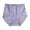 Purple, variant on opvise Women Briefs Solid Color Lace Cotton High Waist Female Pants Underwear Inside Wear Hot Pink 5XL