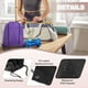 thumbnail image 3 of Bolsas de mochila con cordón, paquete de 2, saco de cincha para deportes, gimnasio, yoga, viaje, natación, playa negro, azul zafiro, 3 of 6
