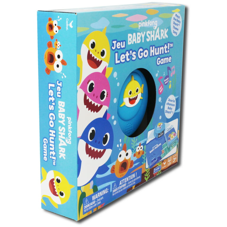 Pinkfong Baby Shark Let's Go Hunt Card Game Plays Baby Shark Song with 3D  Sound Pad, for Families and Kids 3 and up 