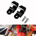 thumbnail image 2 of koolsoo Esquirla 2x Motorcycle Metal Brake Line Hose Cable Clamp Holder Hardware Black, 2 of 5