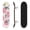 Color2, variant on 31"x8" Complete Skateboards for Beginners, Vibrant Pink Leopard Print White Double Kick 7 Ply Canadian Maple Deck Skateboard with Wheels, Gifts for Girls Teens
