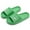 Green, variant on Clearance Sales ABPWLY Womens Mens Solid Color Hollow Side Tracing Thickening Super Soft Breathable Non-Slip Bedroom Home Slippers