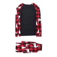 thumbnail image 3 of LSLJS Christmas Pajamas Pyjamas de Noël Assortis pour la Famille, Ensemble Assorti pour la Famille, Pyjamas de Noël pour la Famille, Ensemble Haut à Carreaux Rouges et Pantalons Longs, Ensembles de Vêtements de Nuit pour les Fêtes de Noël, 3 of 4
