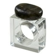 thumbnail image 1 of Saro Lifestyle Napkin Rings with Natural Stone (Set of 4), 1 of 5