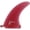 Red, variant on Ray Gun Fins Fiberglass Yellow Single Fin - 7.5"
