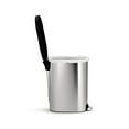 thumbnail image 3 of simplehuman 45 liter / 12 gallon slim step trash can, brushed stainless steel with plastic lid, 3 of 3