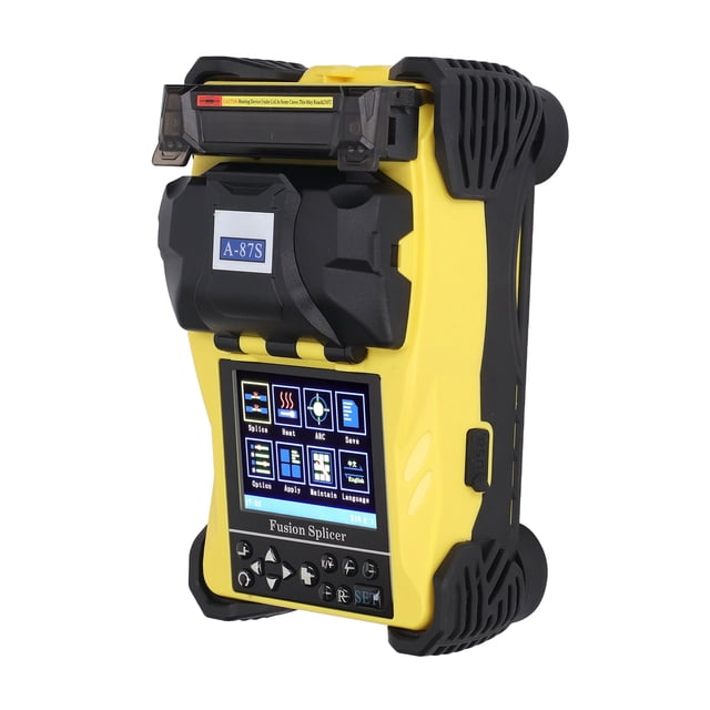 Empalmador de fusión automático 3 en 1, mini empalmador de fibra óptica para telecomunicaciones, enchufe estadounidense de 100 a 240 V