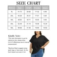 thumbnail image 6 of Oryer Womens Plus Size Tops Short Sleeve Shirts Tunic Summer Tops V Neck Casual Blouses, 6 of 6