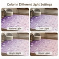 thumbnail image 7 of ODIKA 2'x3' Washable Doormat Purple Pink Gradient Ombre Pastel Scatter Vine Furry Quilted for Entryway, Kitchen, Laundry Room, Non-Slip, Low Pile, 7 of 7