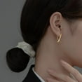 thumbnail image 2 of 925 Sterling Silver X Hoop Earrings for Women Teens Minimalist Hoop Earrings Huggie, 2 of 12