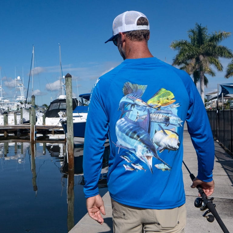 Chemise De Pêche Homme Bimini Bay HOOK'M - Manches Longues - Taille L - Vert - UV Solarguard