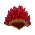 thumbnail image 1 of Tocado de plumas jinwen Sombrero indio de jefe americano rojo, 1 of 8