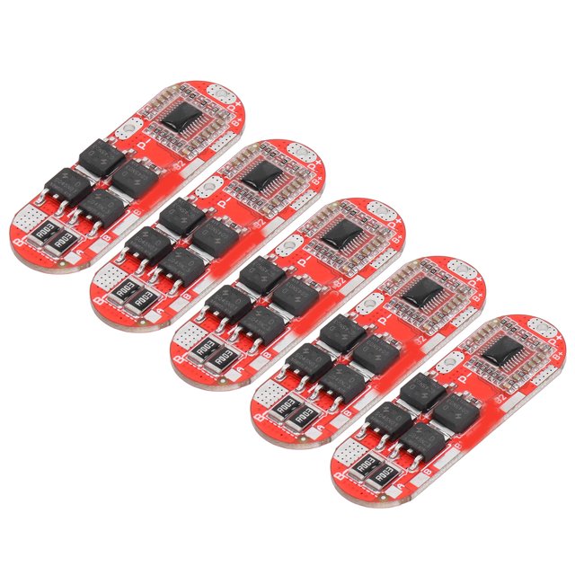 Módulo De Protección De Batería De Litio, Placa De Protección De Batería De Litio De Tamaño Pequeño De 4 Series Rendimiento Estable 3.7V 5 Piezas Para Modelo De Avión ANGGREK Otros