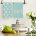 thumbnail image 2 of Blue Home Sweet Home Flowers Kitchen Towels Dish Towels, 18x26 Inch Summer Decoration Hand Towels Set of 2, 2 of 6