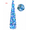 Blue, variant on CABOWT 5 FT Pop Up Christmas Tree with Colored Timer Lights, Red White Tinsel Christmas Tree, Collapsible Artificial Pencil Tree Holiday Decoration for Home, Apartment, Office, Party