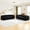 Black, variant on YWEN 2 Piece 3-Seater Chenille Sofa Set, Modern 86.5 Inch Cloud Deep Seat Pumpkin Boneless Sofa, Living Room Furniture Set, No Assembly