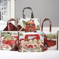 thumbnail image 2 of Red Truck & Pups Shopping Totes - Set of 4, 13 by 16 Inch Reusable Bags, 2 of 6