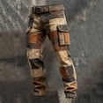 thumbnail image 2 of Pantalon Cargo Extérieur pour Hommes avec Multiples Poches Conçu pour le Travail, la Randonnée et l'Aventure Quotidienne, 2 of 4