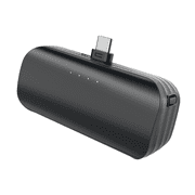 onn 5000mAh USB-C Compact Portable Battery, Black
