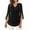 Black sparkly tops, variant on Nfurl 3/4 Ruffle Sleeve Sparkly Tops for Women Sequin V Neck Blouses Dressy Sheer Mesh Shirts Casual Evening Club Party Concert Shirt Black XL