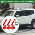 thumbnail image 2 of Juego de cubiertas para manijas de puerta exterior Unique Bargains, trim decorativo para Jeep Wrangler JK 2DR 2007-2017, ABS, Rojo, 1 juego, 2 of 6