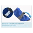 thumbnail image 4 of Dog Boots Non Slip Pet Shoes Waterproof Paw Protectors with Reflective Straps and Adjustable Drawstring for Small Medium Large Dogs Blue 4 Pcs 6.5x5.5cm, 4 of 6
