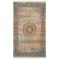 thumbnail image 4 of SAFAVIEH Vintage Persian Trina Traditional Polyester Area Rug, Blue/Multi, 4' x 6', 4 of 9