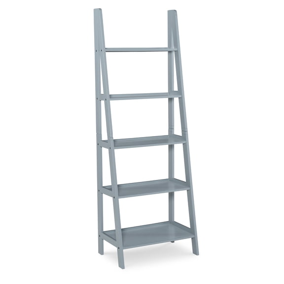 Linon Acadia Ladder Bookshelf, Grey