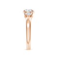 thumbnail image 3 of ANGARA IGI Certified Lab Grown 1 Ct Diamond Engagement Ring for Women in 14K Rose Gold (Size-6.4mm| Color-F-G| Clarity-VS) | April Birthstone, Anniversary, Jewelry Gift for Women | Diamond Ring, 3 of 8