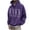 Purple-16, variant on Men's Hoodie Sweatshirts Oversized Letter Print Graphic Hooded Sweater Tops Fall Winter Warm Fleece Lined Long Sleeve Gym Athletic Pullover Shirts