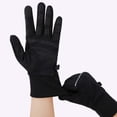 thumbnail image 4 of DHFJKG Winter Touchscreen Gloves Water-Resistent Windproof Adult Unisex Thermal Insulated Fuzzy Lining Five Finger Design For Cycling Driving Hiking Cozy Mitten, 4 of 9