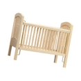 thumbnail image 4 of Cuna de madera de muñeca de muñeca a escala 1/12 Cuna de muñecas de muñecas de madera para de para, 4 of 9