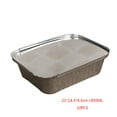 thumbnail image 4 of Advancent Paquete de 10 sartenes de papel de aluminio, accesorios para el hogar, contenedor de alimentos de gran capacidad, placa para hornear, Herramientas y accesorios para hornear tapa de 850ml, 4 of 6