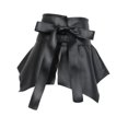 thumbnail image 1 of Cinturón de cintura ancha de las mujeres Cinturón de vestimenta de decoración suave para compras diariamente Negro, 1 of 8
