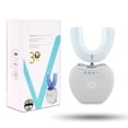 thumbnail image 1 of Sani White Cepillo de dientes ultrasónico, Ortho Sparkle Sonic Glow Brush, cepillo de dientes 360 Brite Cepillo de dientes para adultos en forma de U Limpiador de dientes ultrasónico Blanqueamiento de, 1 of 5