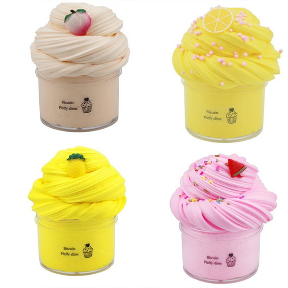 EDTara 4-color Plasticene Toys 100ml Butter Colorful Mud Kit Super Soft Non-sticky Diy Clay Toys For Girls Boys Gifts