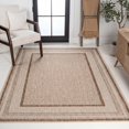 thumbnail image 5 of JONATHAN Y TSN208D-4 Beckett Classic Casual Border Stripe Cream/Brown 4 ft. x 6 ft. Indoor/Outdoor Area Rug, 5 of 10
